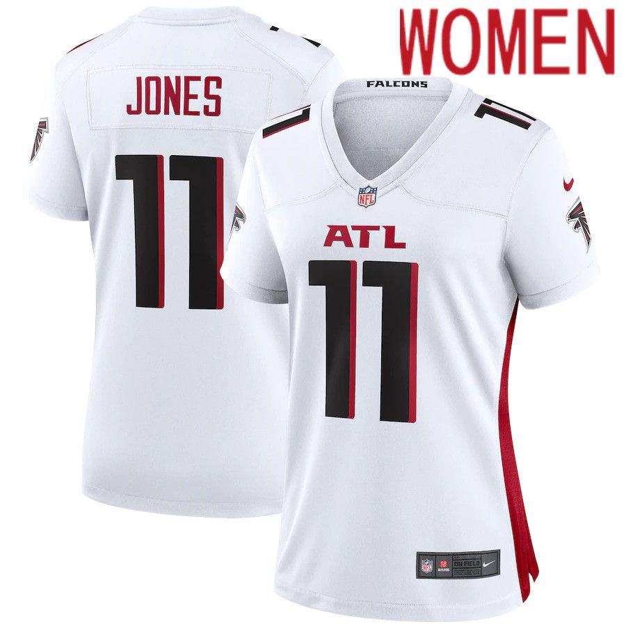 Women Atlanta Falcons 11 Julio Jones Nike White Player Game NFL Jersey